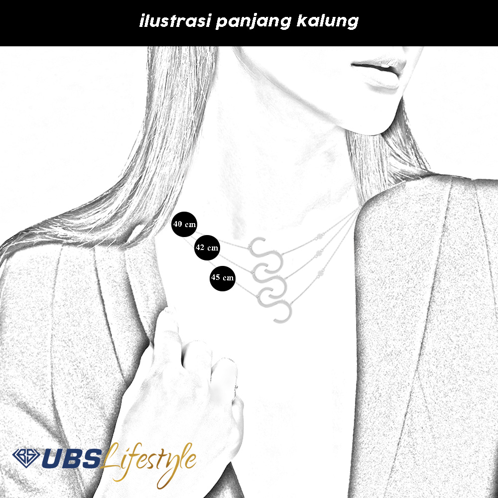 UBS Kalung Emas Carendelano Alpha Beta S - Kkv13723 - 17K