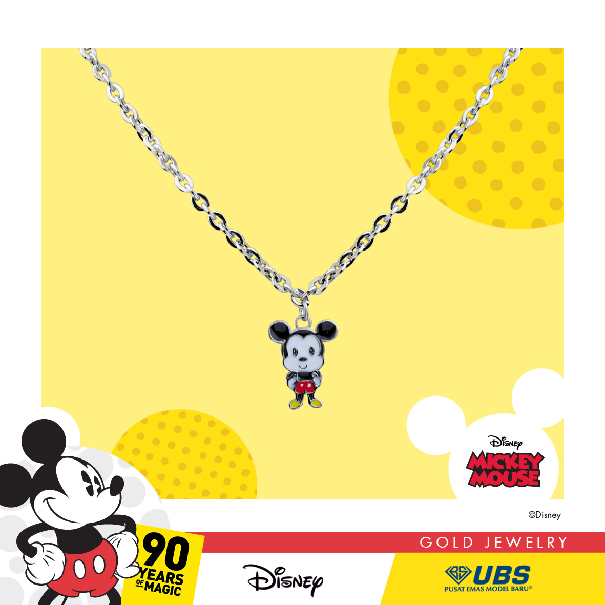 MICKEY MOUSE BABY NECKLACE
