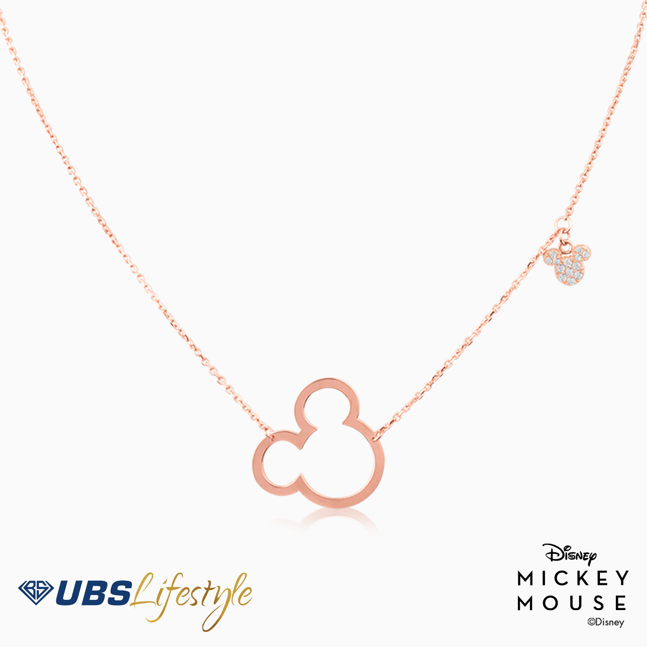 UBS Gold Kalung Emas Disney Mickey Mouse - Kky0048 - 17K