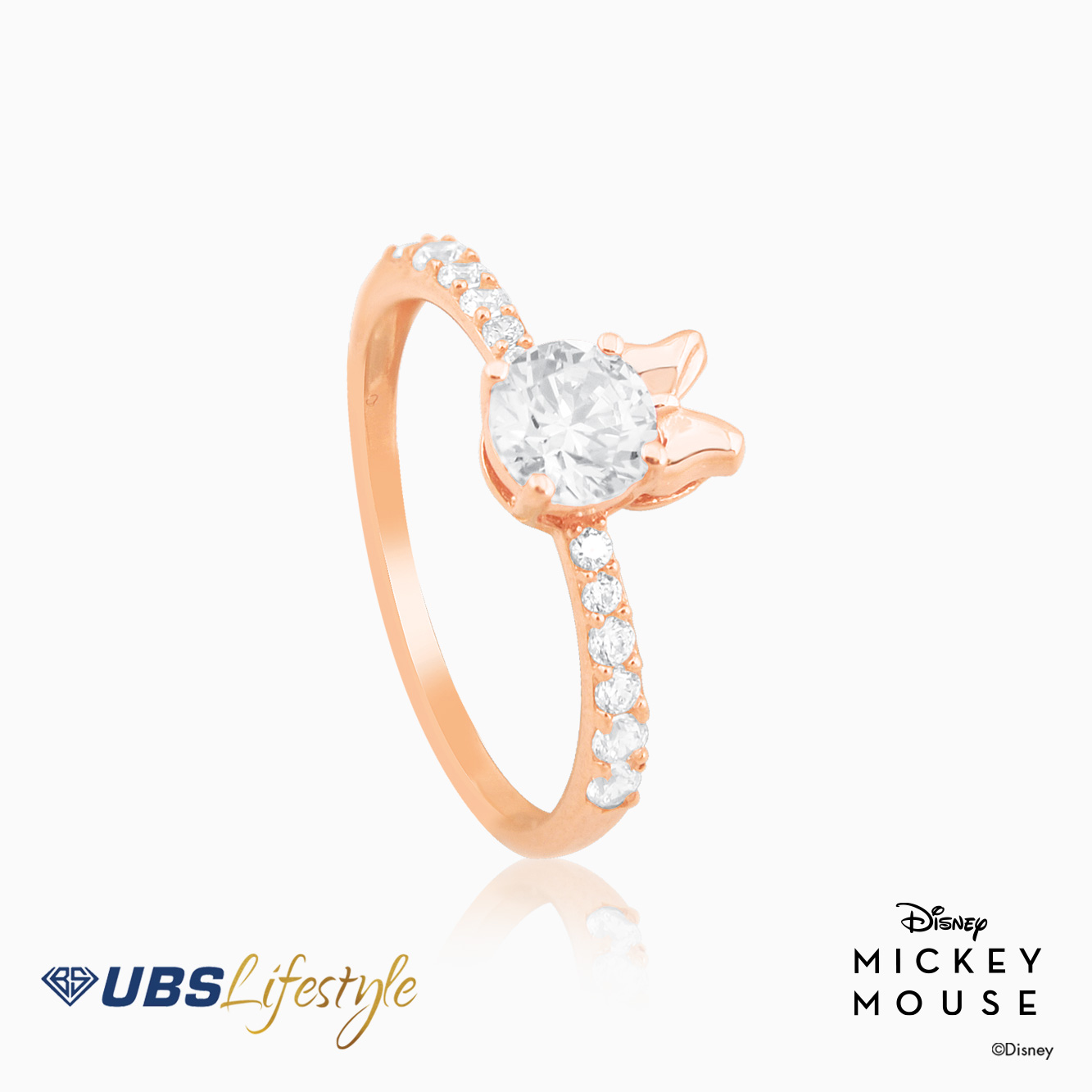 UBS Gold Cincin Emas Disney Minnie Mouse - CCY0066- 17K