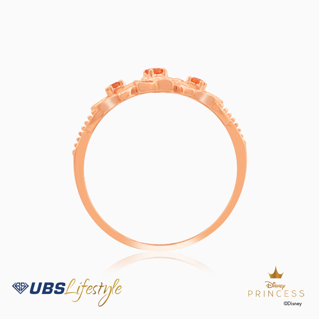 UBS Cincin Emas Disney Princess Belle - Ccy0072 - 17K