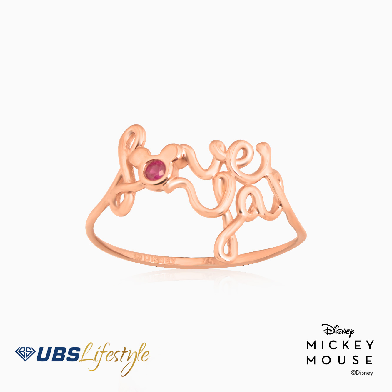 CINCIN EMAS DISNEY MICKEY MOUSE 17K