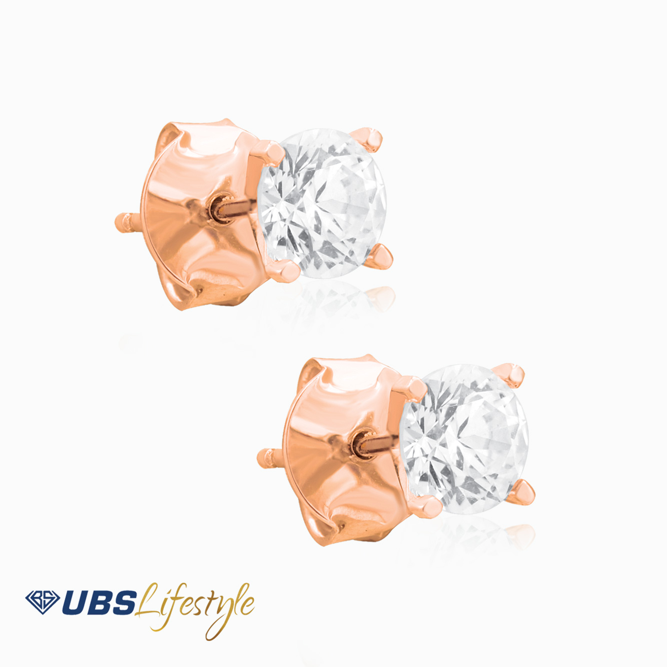 UBS Anting Emas Solitaire - Ewd0105 - 17K