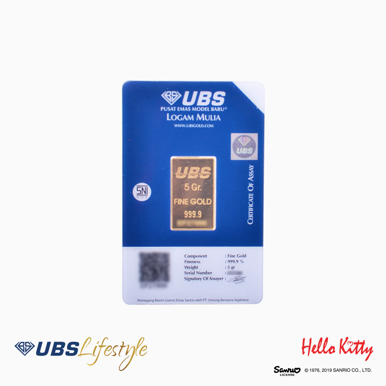 UBS Logam Mulia Sanrio Hello Kitty 5 Gr