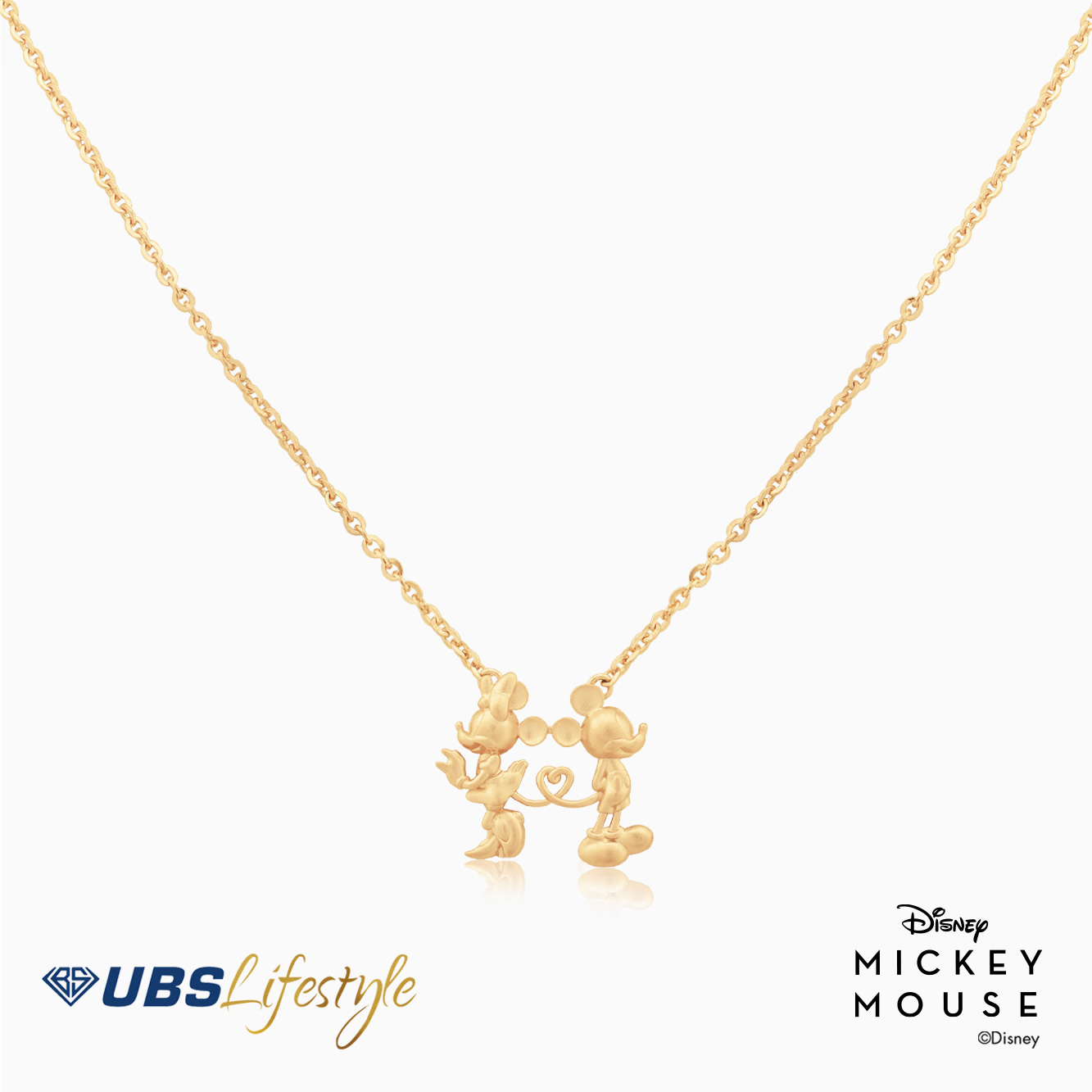 UBS Kalung Emas Disney Mickey & Minnie Mouse - Kky0212 - 17K