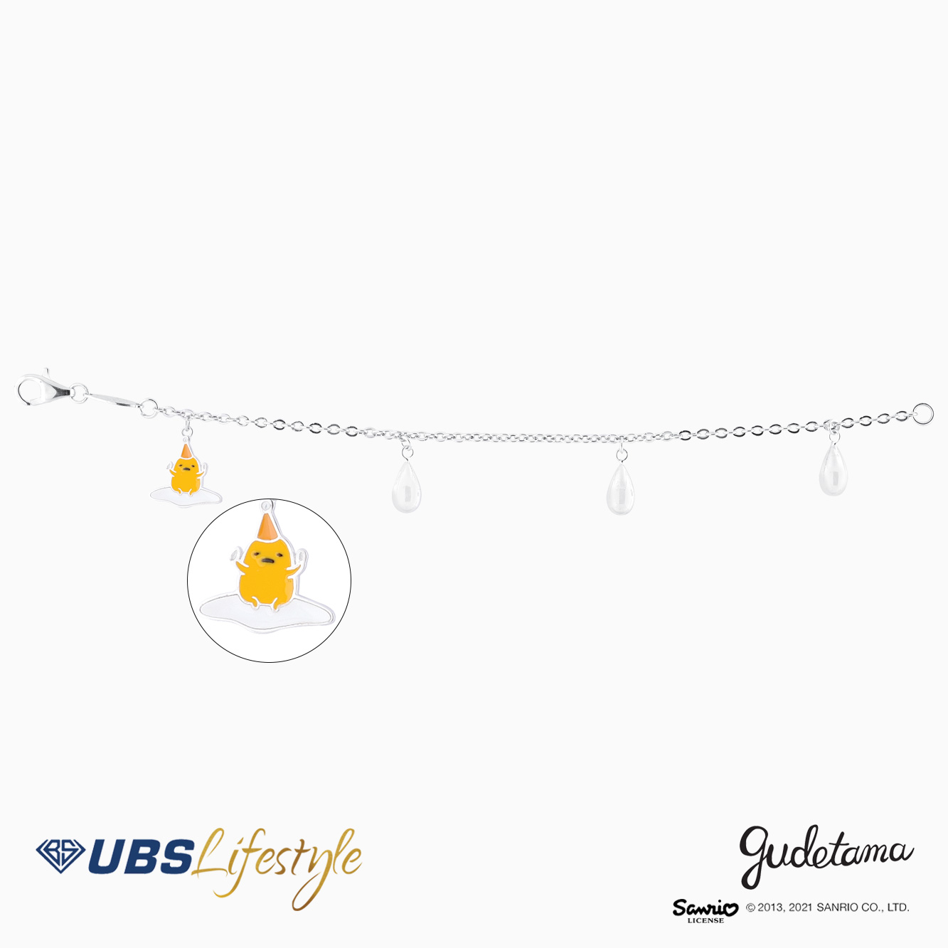 GELANG EMAS ANAK SANRIO GUDETAMA 17K