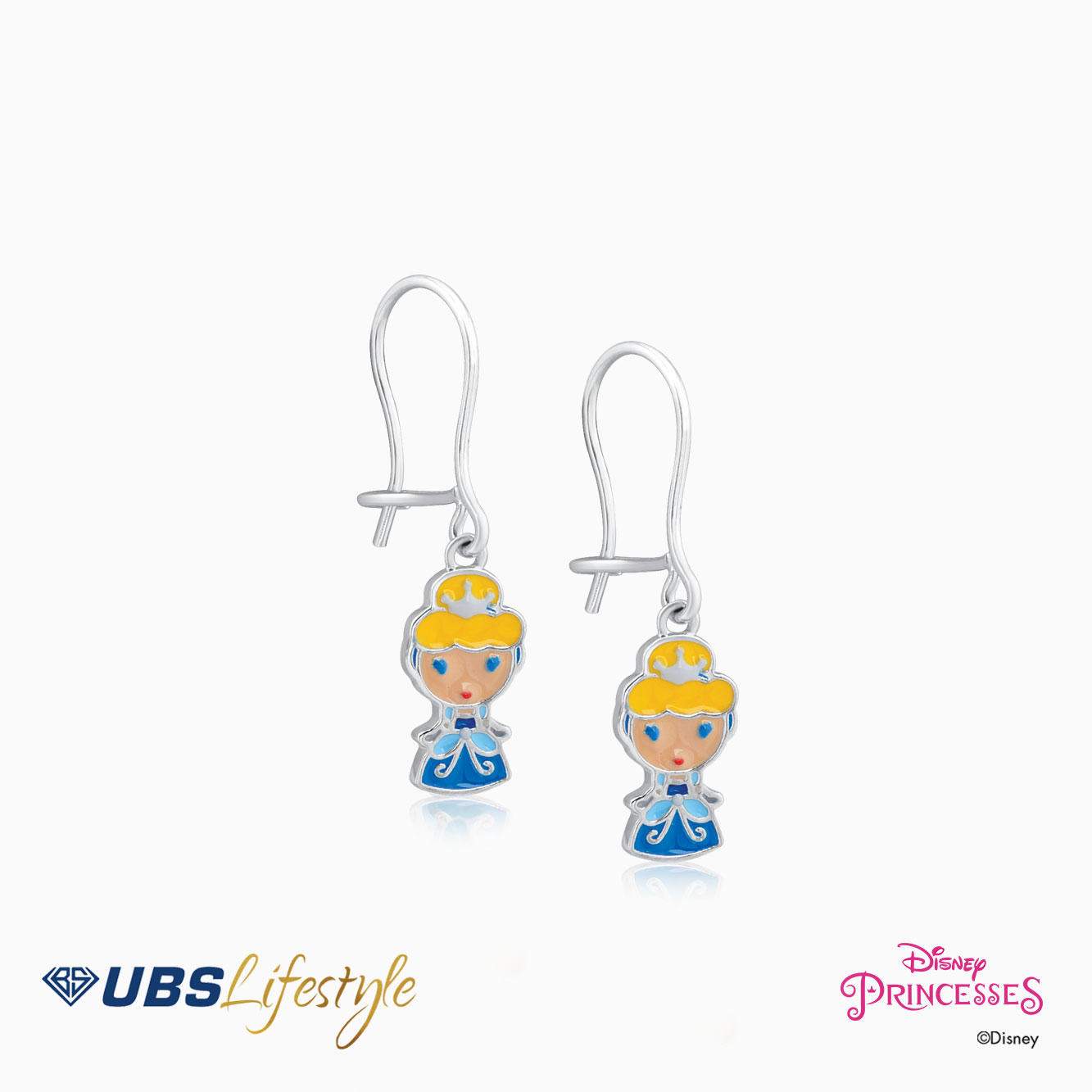 UBS Anting Emas Disney Princess Cinderella - Aay0009 - 17K