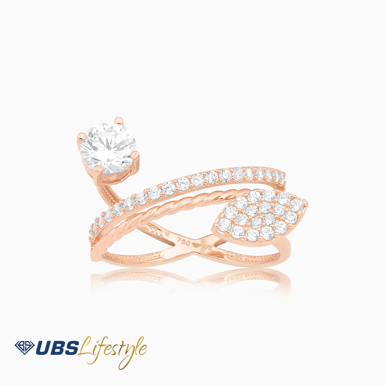 UBS Cincin Emas Rachel Rose - Cc15647 - 17K