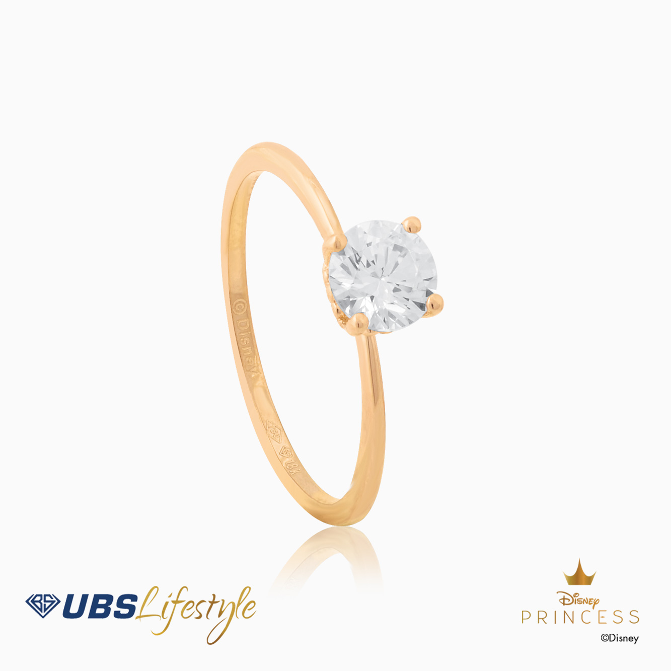 UBS Cincin Emas Disney Princess Jasmine - Ccy0136 - 17K