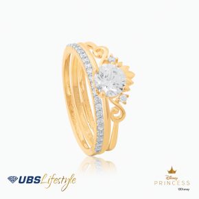 UBS Cincin Emas Disney Princess Jasmine - Ccy0136 - 17K