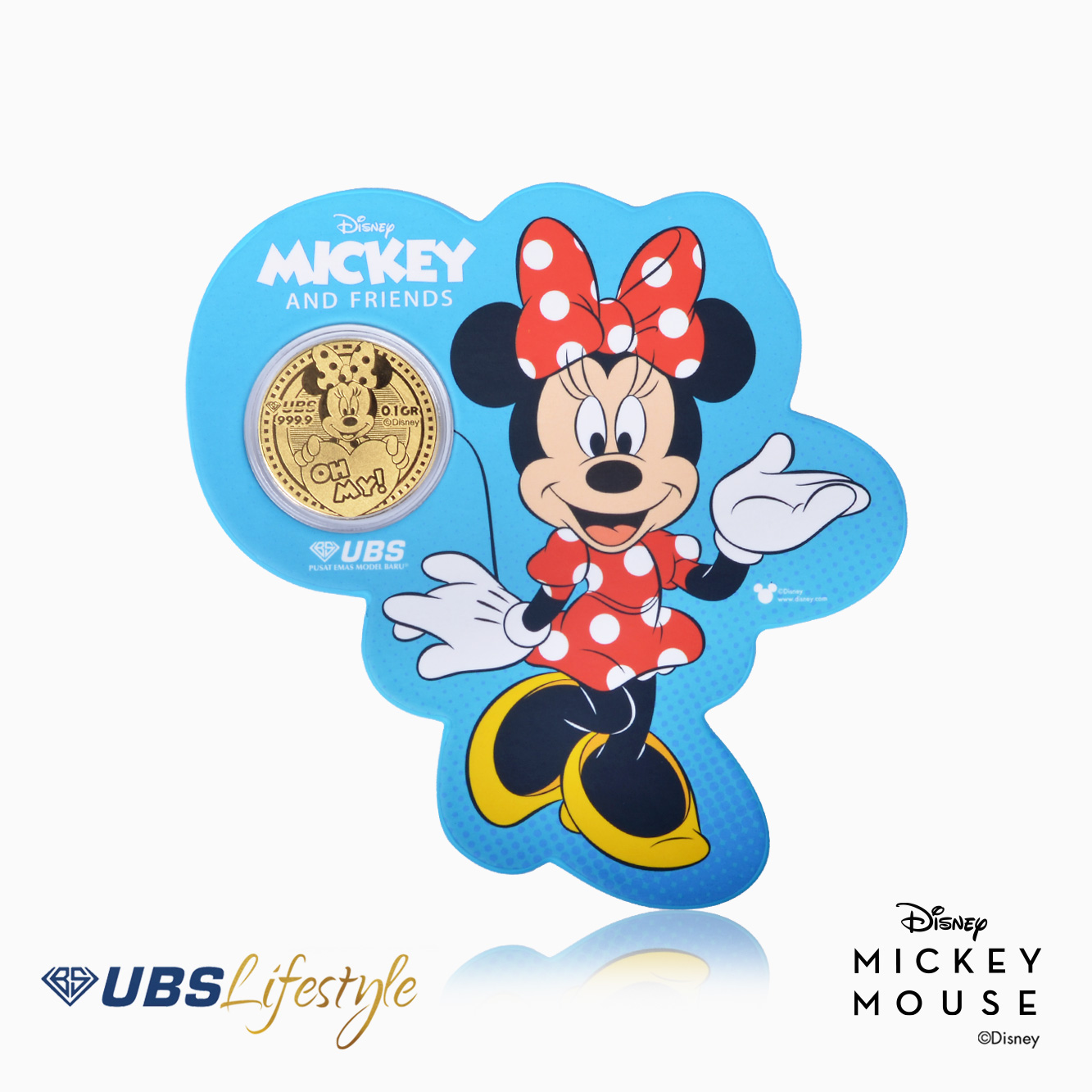 UBS Angpao Disney Minnie Mouse 0.1 Gr