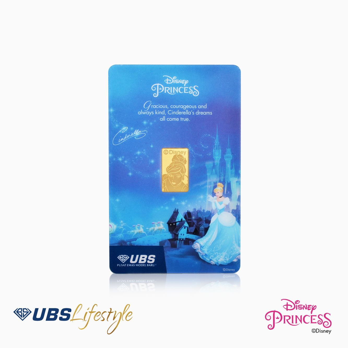 UBS Logam Mulia Disney Princess Cinderella 2 Gr