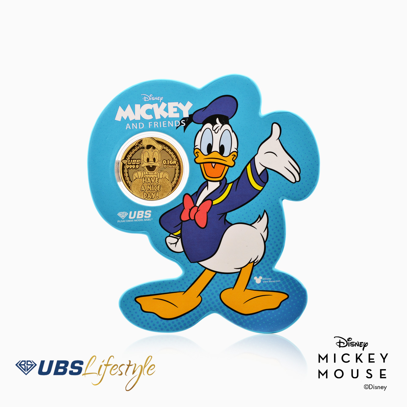 UBS Angpao Disney Donald Duck 0.1 Gr