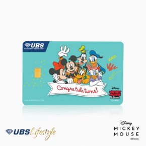 UBS Disney Mickey & Friends Congratulations 0.1 Gr