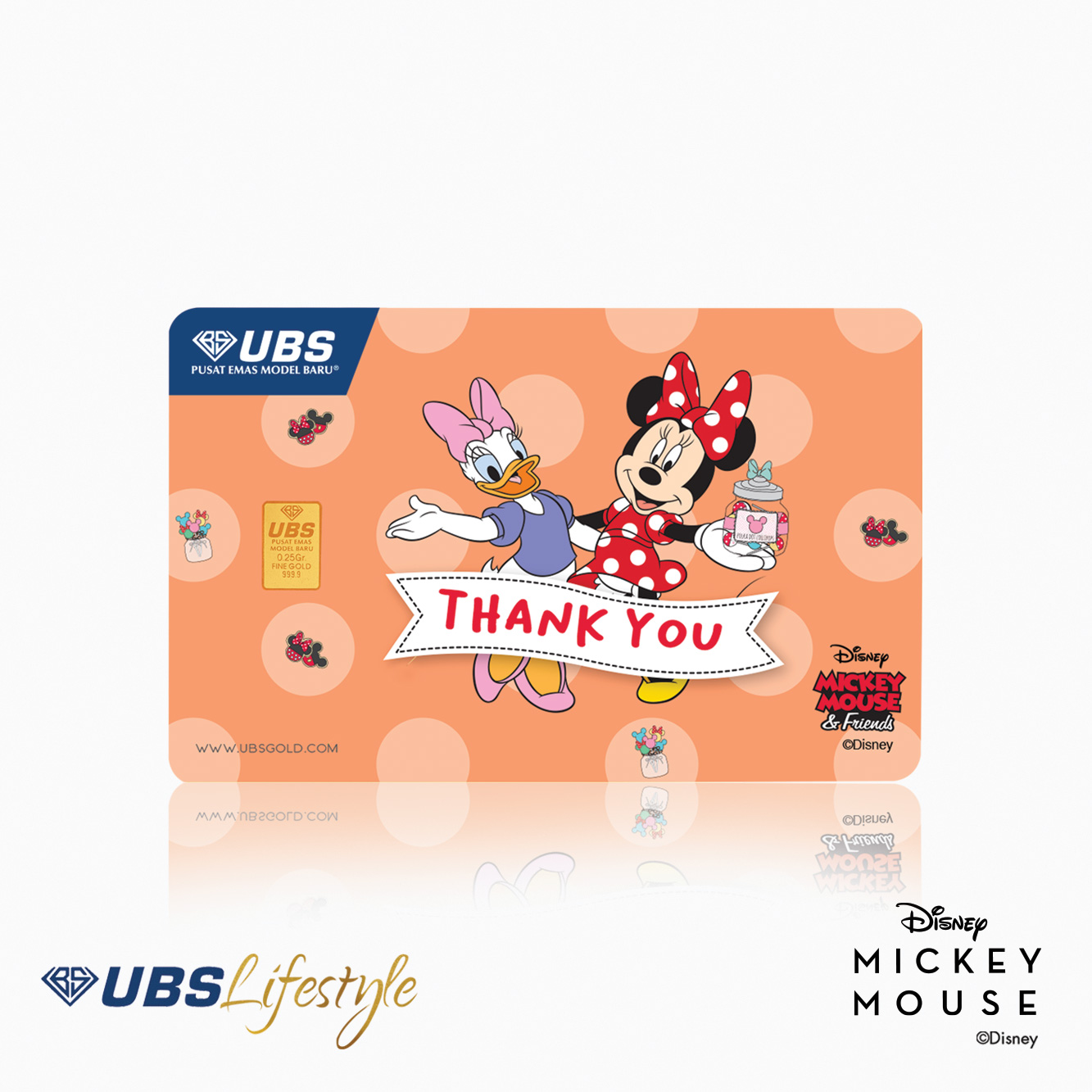 UBS Disney Minnie Mouse & Daisy Duck Thank You 0.25 Gr