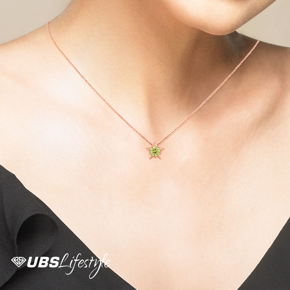 UBS Kalung Emas Birthstone - Kkv14178-8 - 17K - Aug