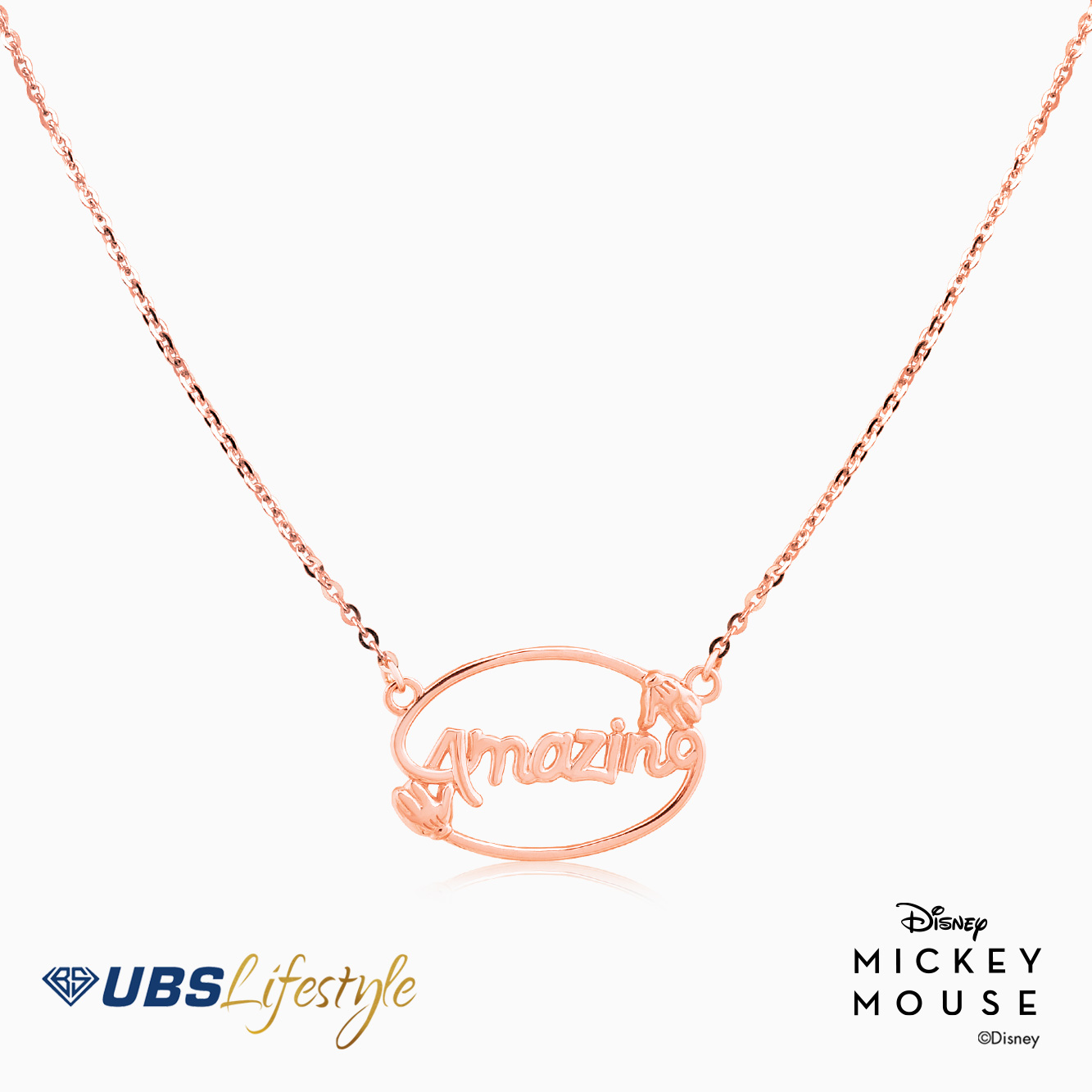 UBS Kalung Emas Disney Mickey Mouse - Kky0138 - 17K