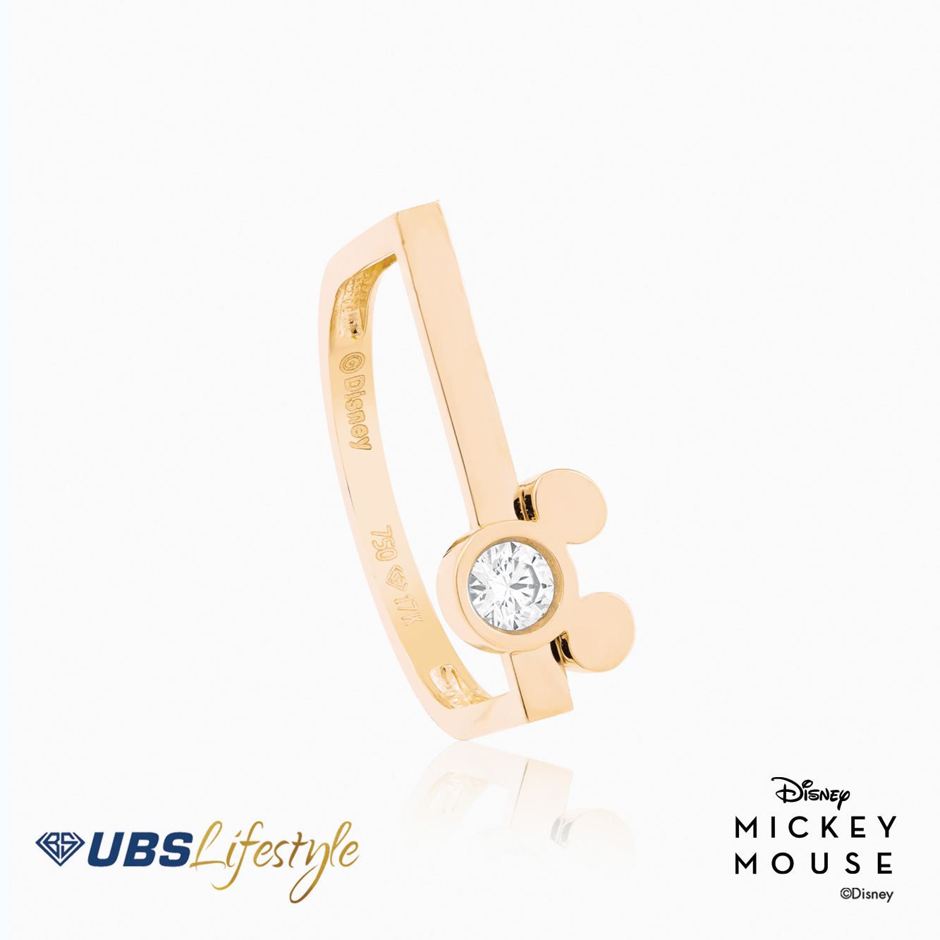 UBS Cincin Emas Disney Mickey Mouse - Ccy0140Y - 17K