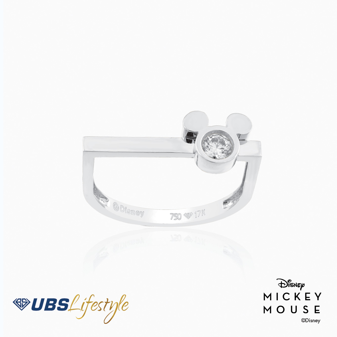 UBS Cincin Emas Disney Mickey Mouse - Ccy0140W - 17K