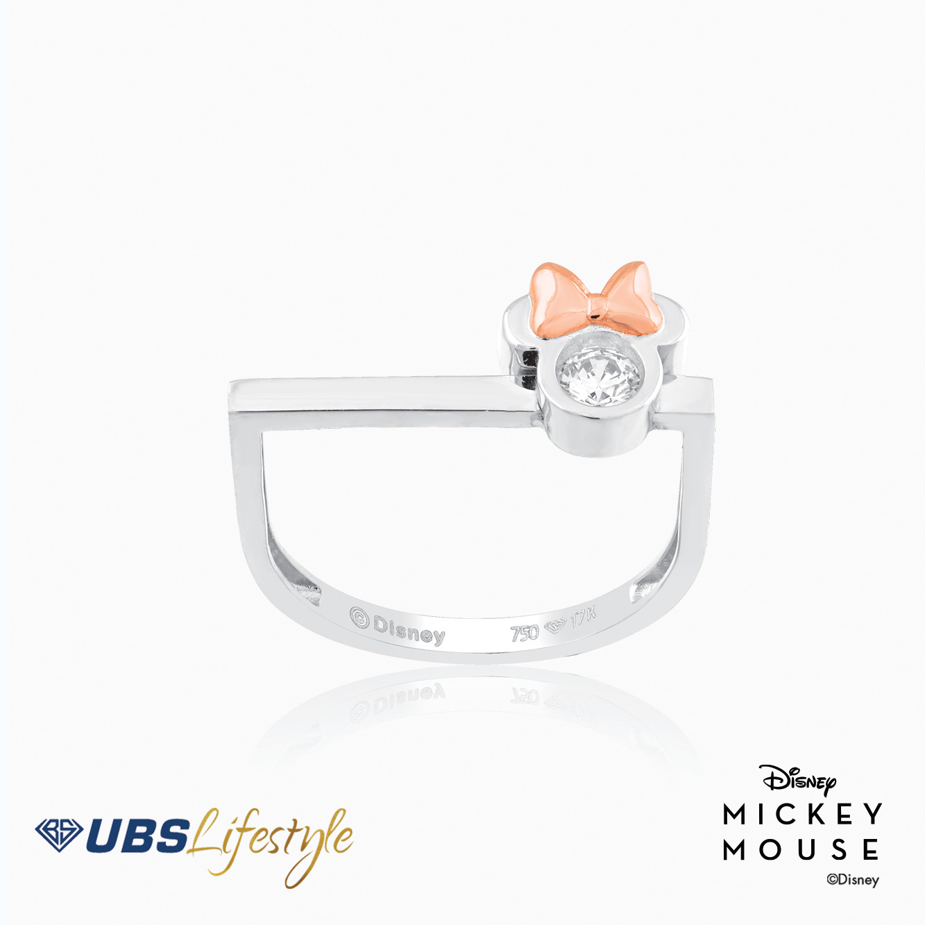 UBS Cincin Emas Disney Minnie Mouse - Ccy0141W - 17K