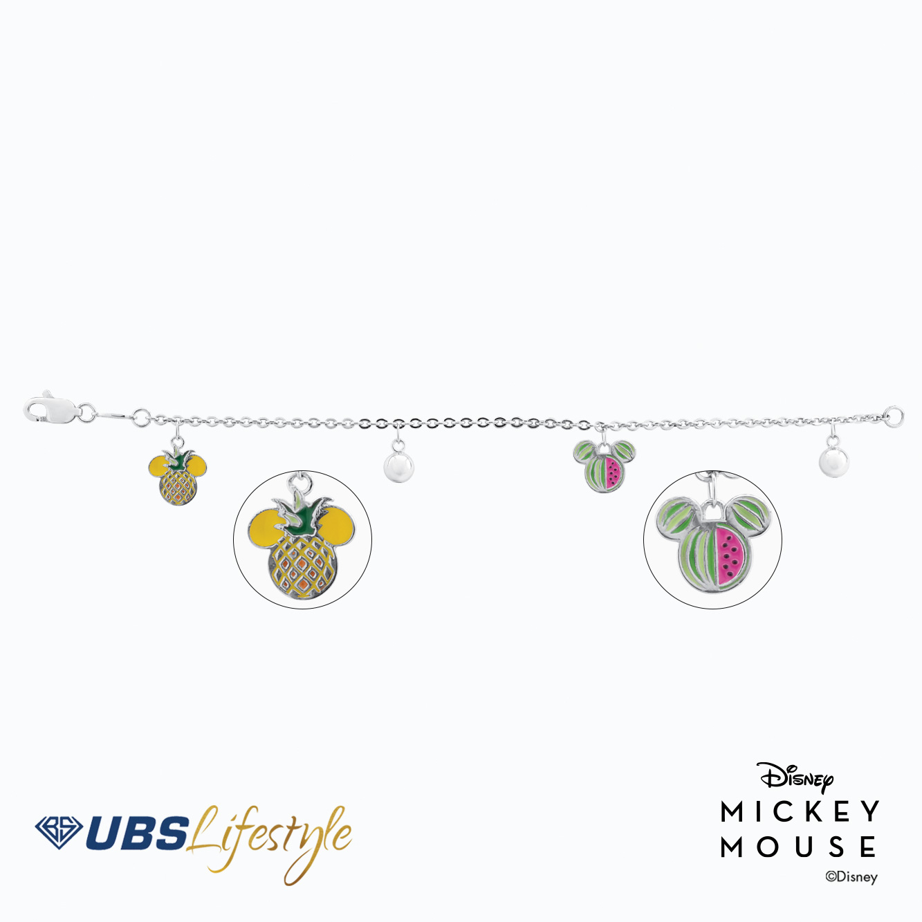 UBS Gelang Emas Anak Disney Mickey Mouse - Hgy0085 - 17K
