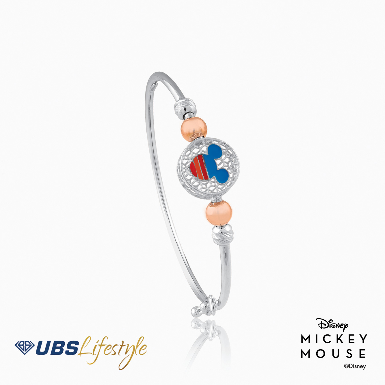 UBS Gelang Emas Bayi Disney Mickey Mouse - Vgy0097- 17K