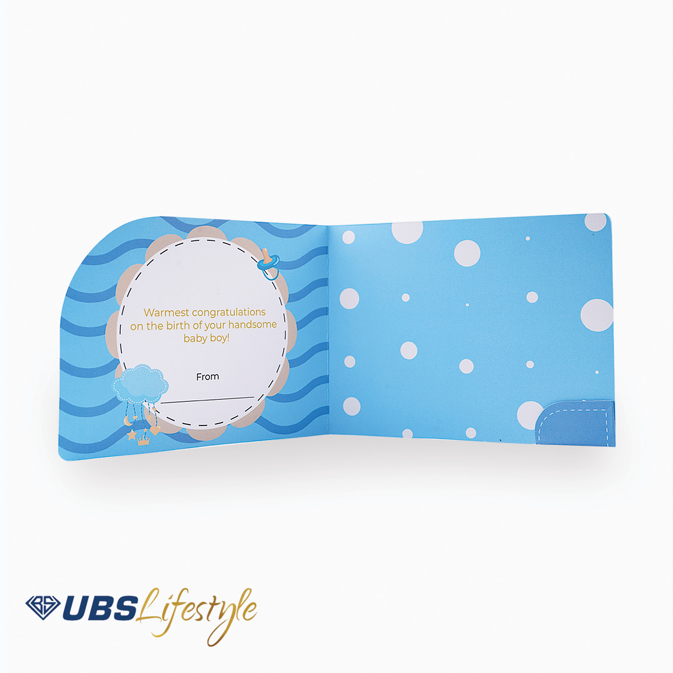 Kartu Ucapan UBS Lifestyle Edisi Newborn Baby Boy - Yakkk0481