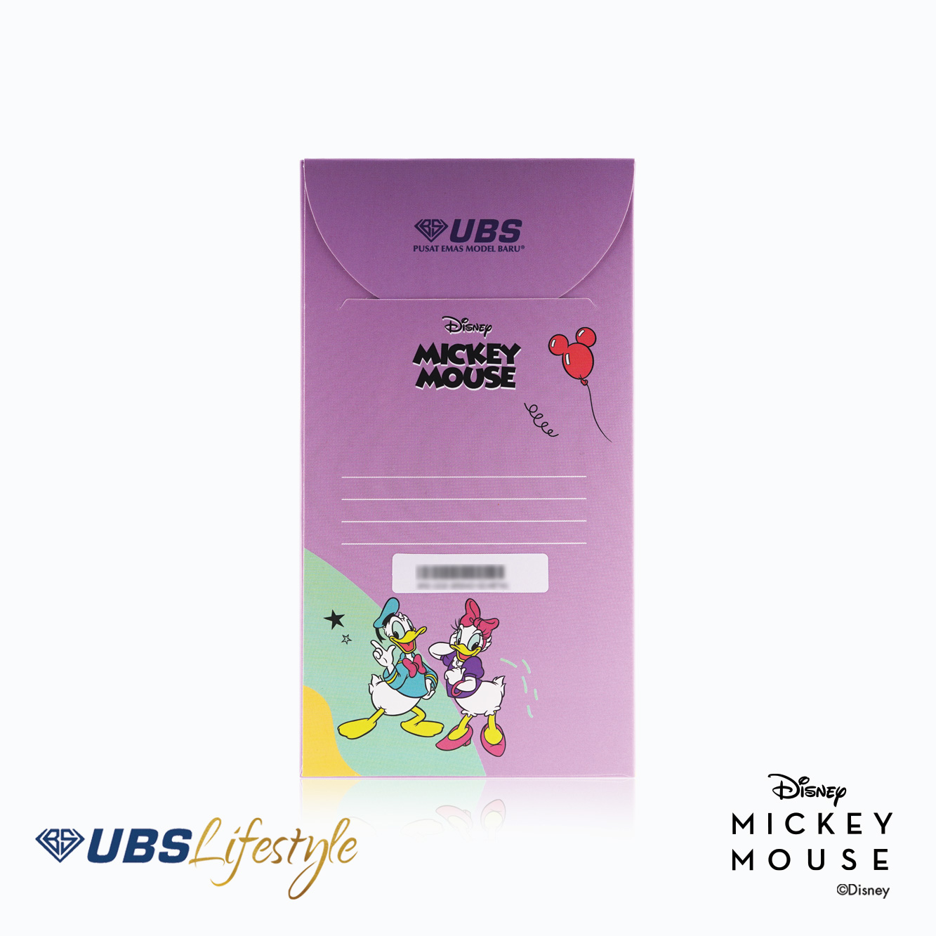 UBS Angpao Emas Disney Mickey Dan Minnie Mouse New Year 0.2 Gr