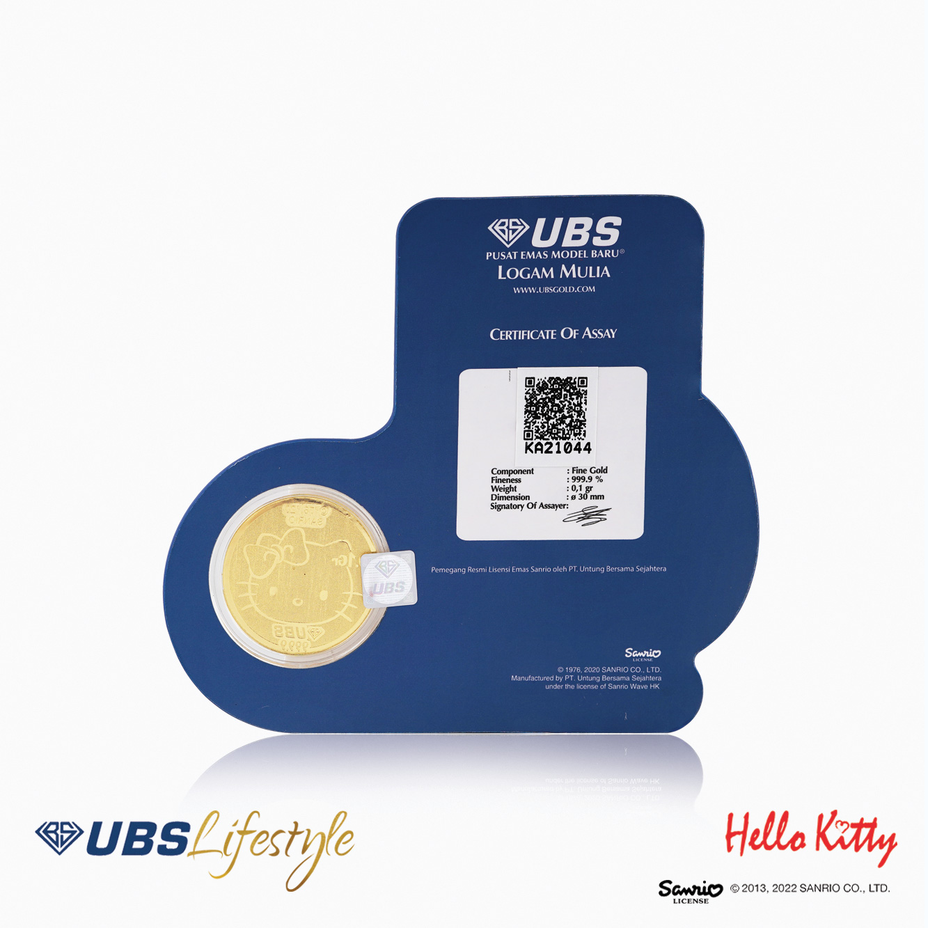 UBS Angpao Emas Sanrio Hello Kitty 0.1 Gr