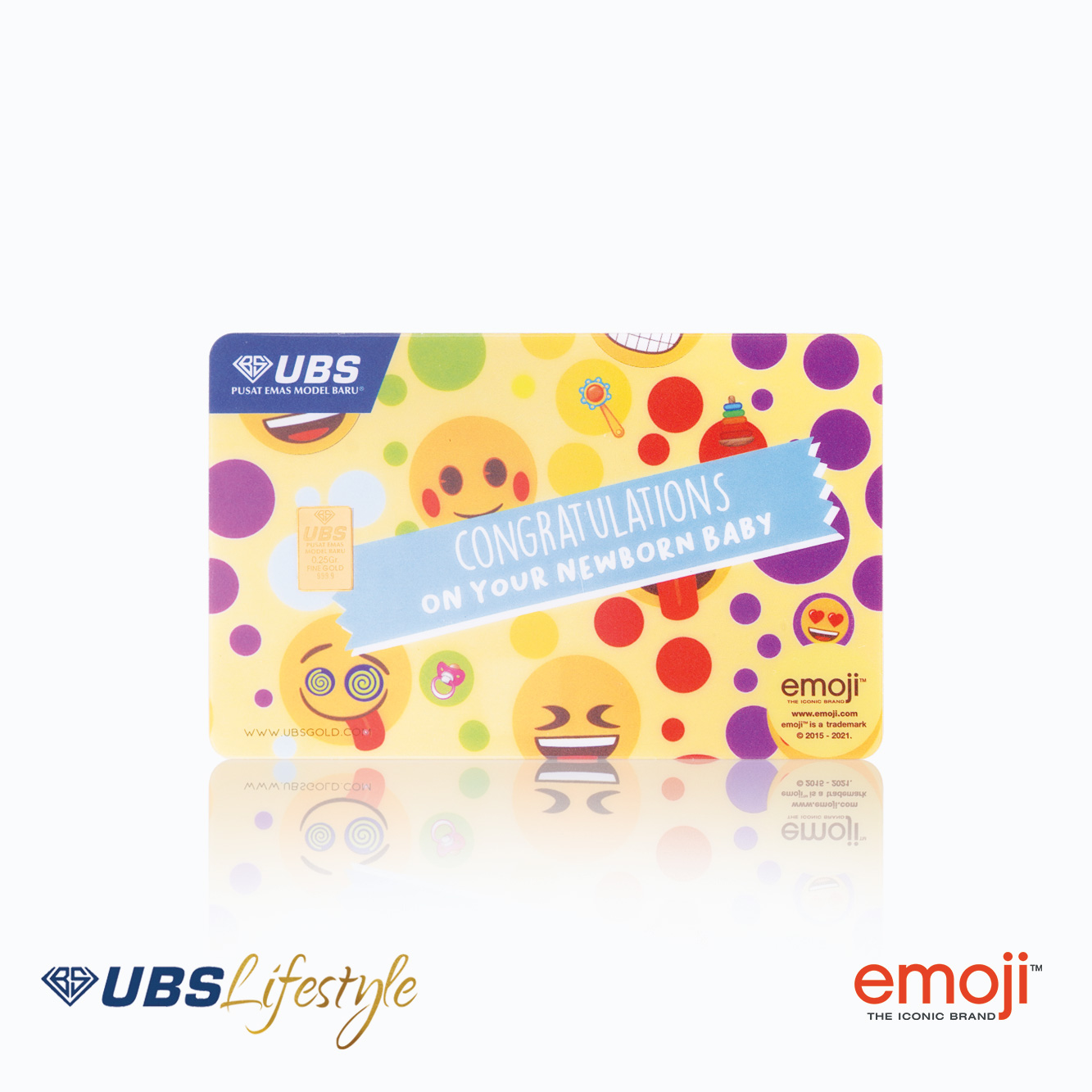 UBS Logam Mulia Emoji Newborn Edition 0.25 Gr