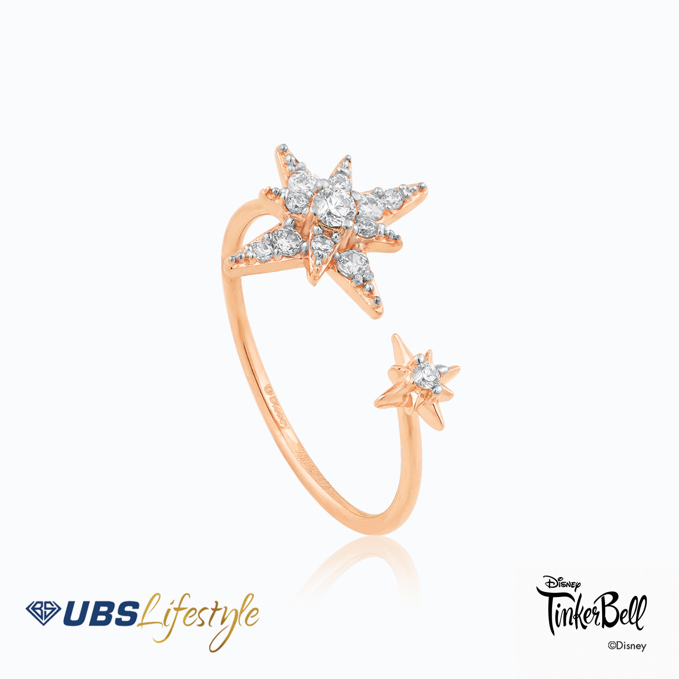 UBS Cincin Emas Disney Tinker Bell - Ccy0173Rw - 17K