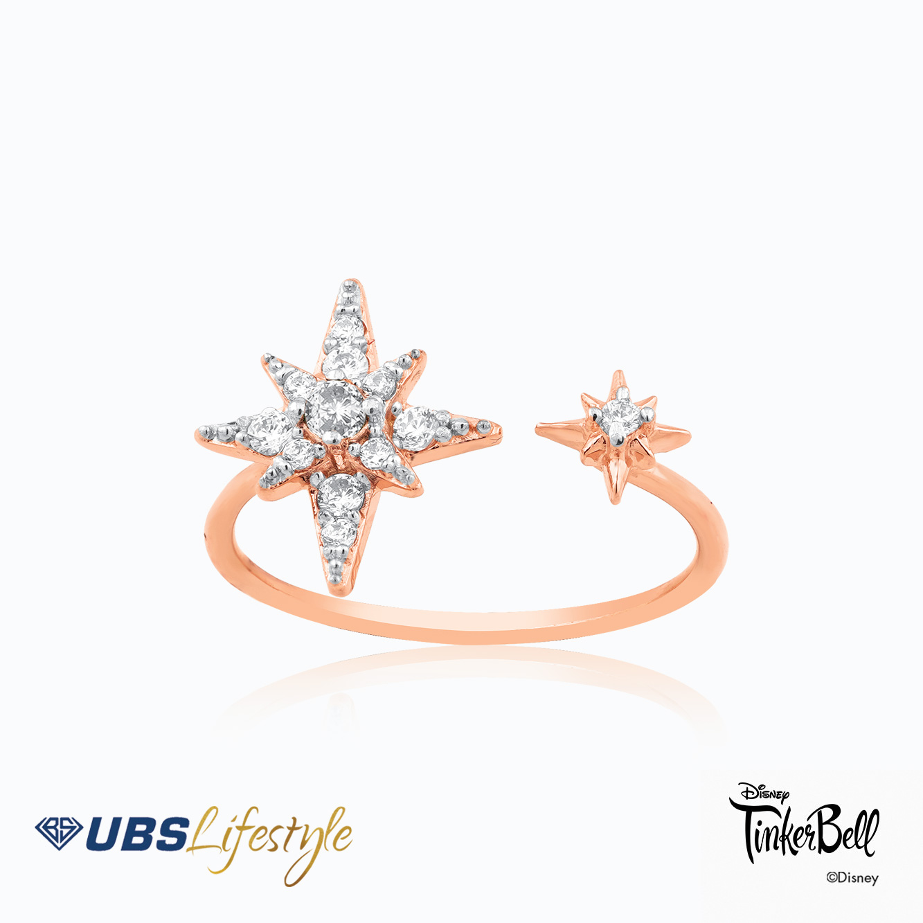 UBS Cincin Emas Disney Tinker Bell - Ccy0173Rw - 17K