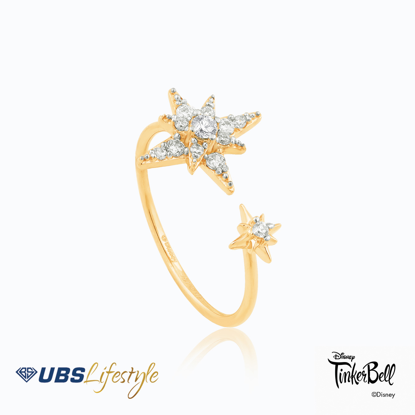 UBS Cincin Emas Disney Tinker Bell - Ccy0173Yw - 17K