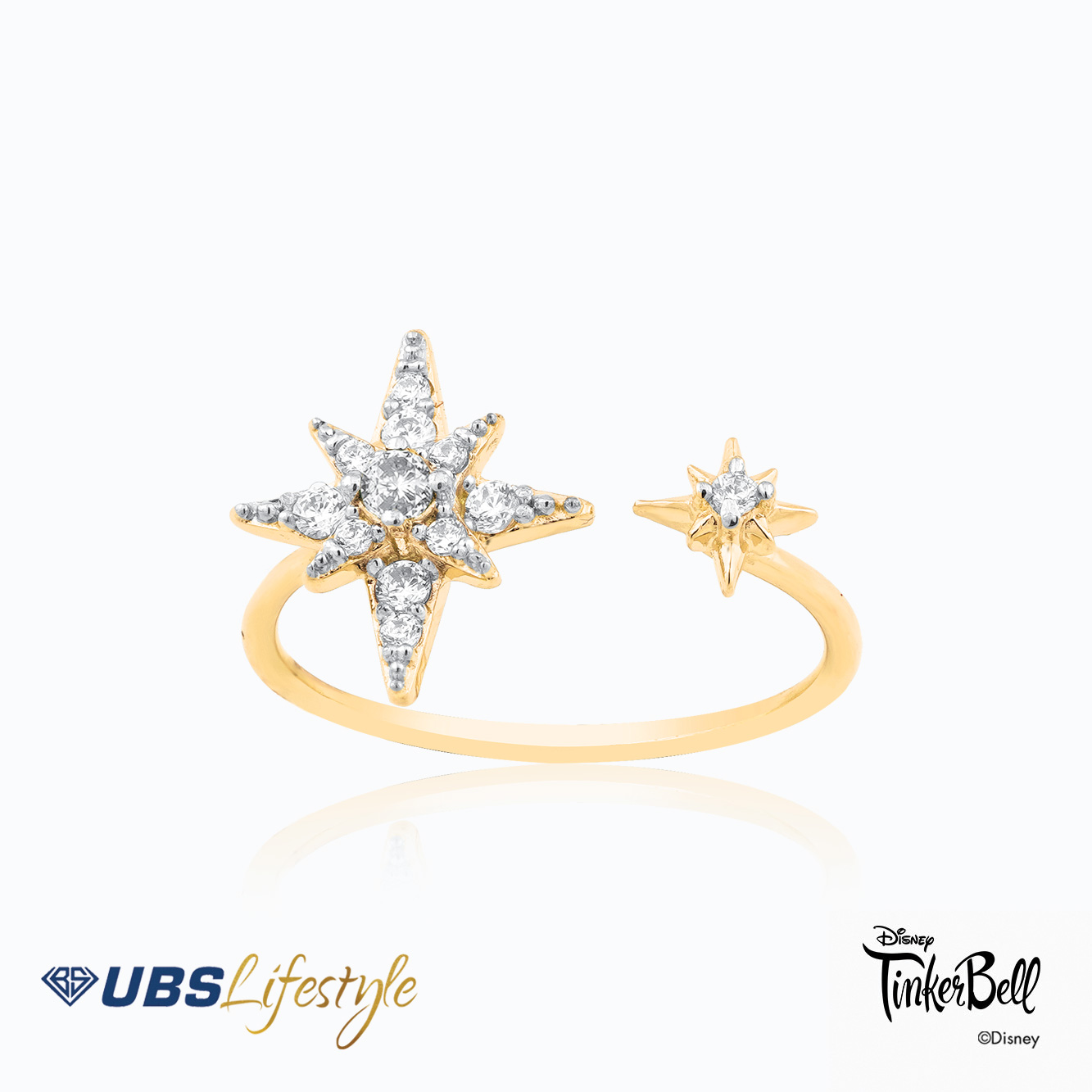 UBS Cincin Emas Disney Tinker Bell - Ccy0173Yw - 17K