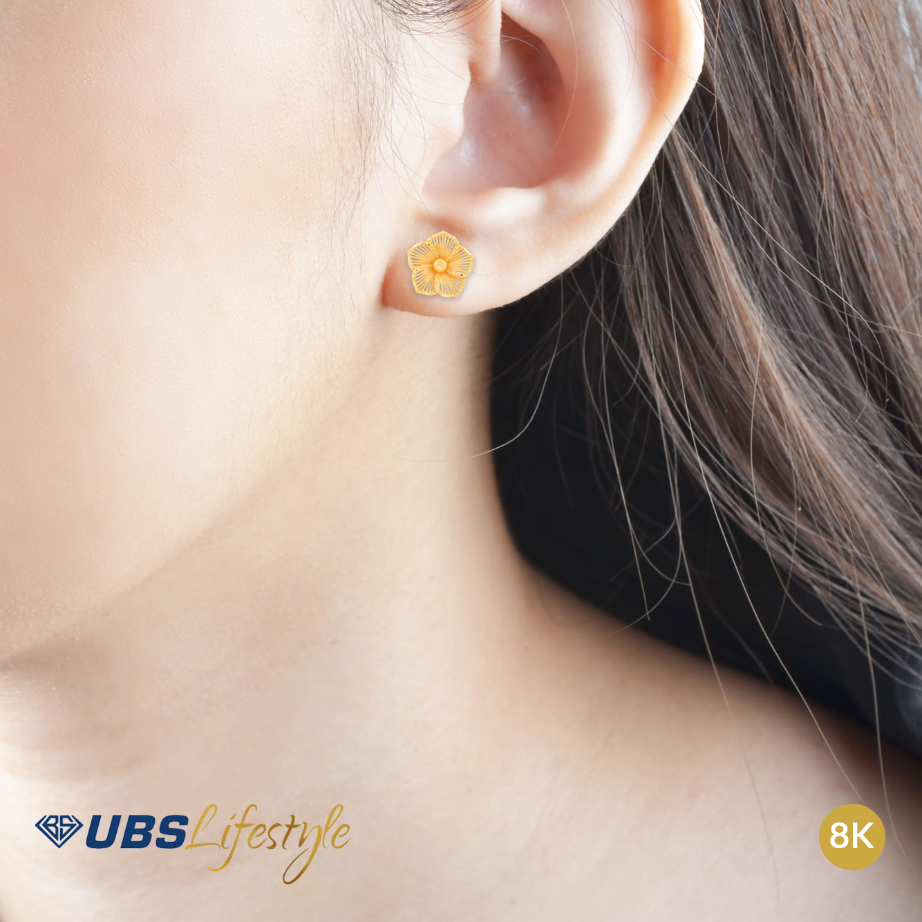 UBS Anting Emas Yura Yellow - Cdw0035Y - 8K