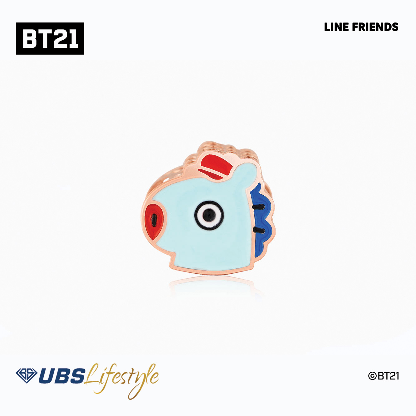 UBS Liontin Emas BT21 Mang - Line Friends - Chm0003R - 17K