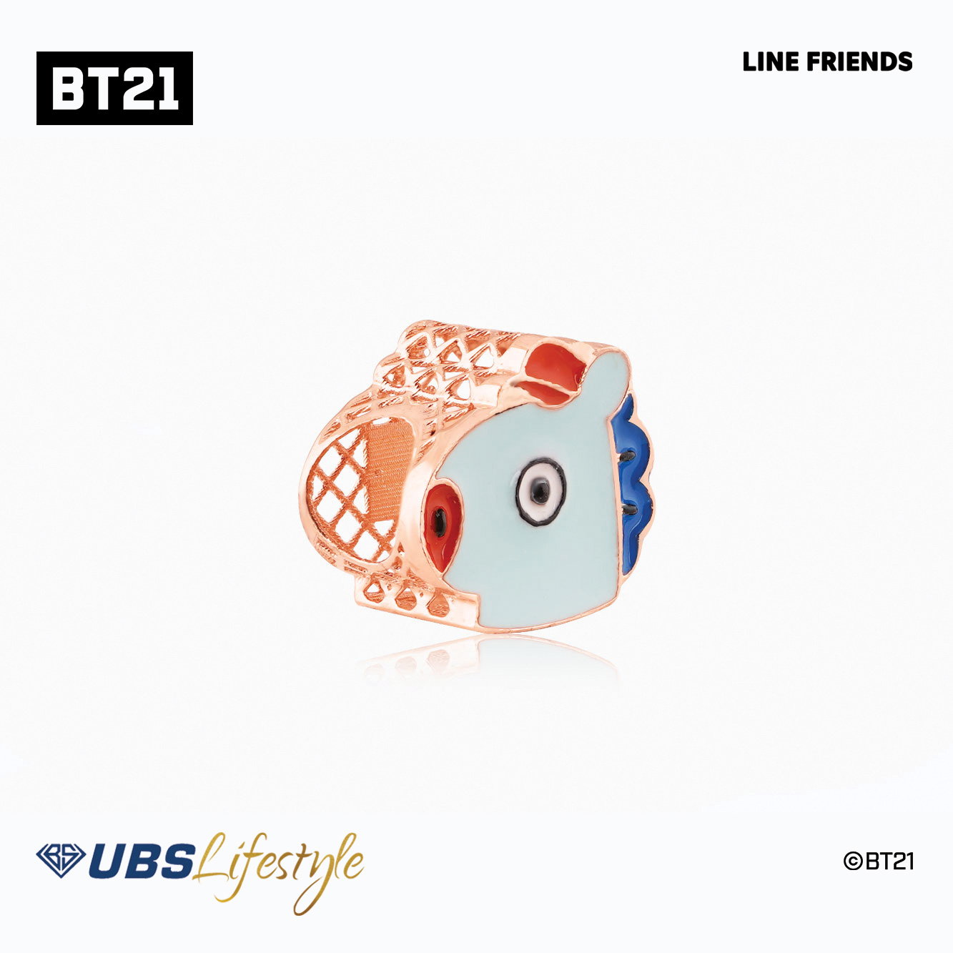 UBS Liontin Emas BT21 Mang - Line Friends - Chm0003R - 17K