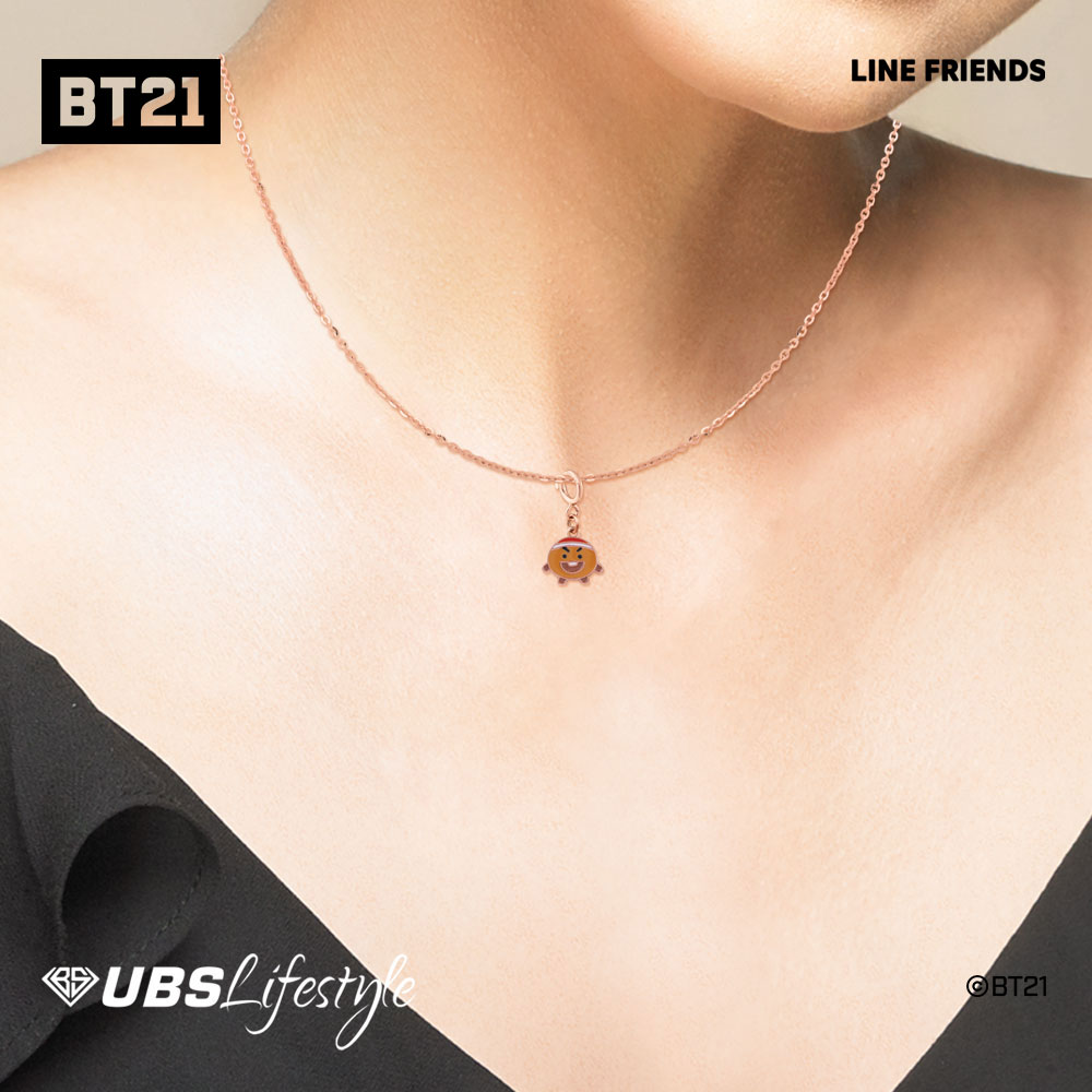 UBS Liontin Emas BT21 Shooky - Line Friends - Chm0013R - 17K