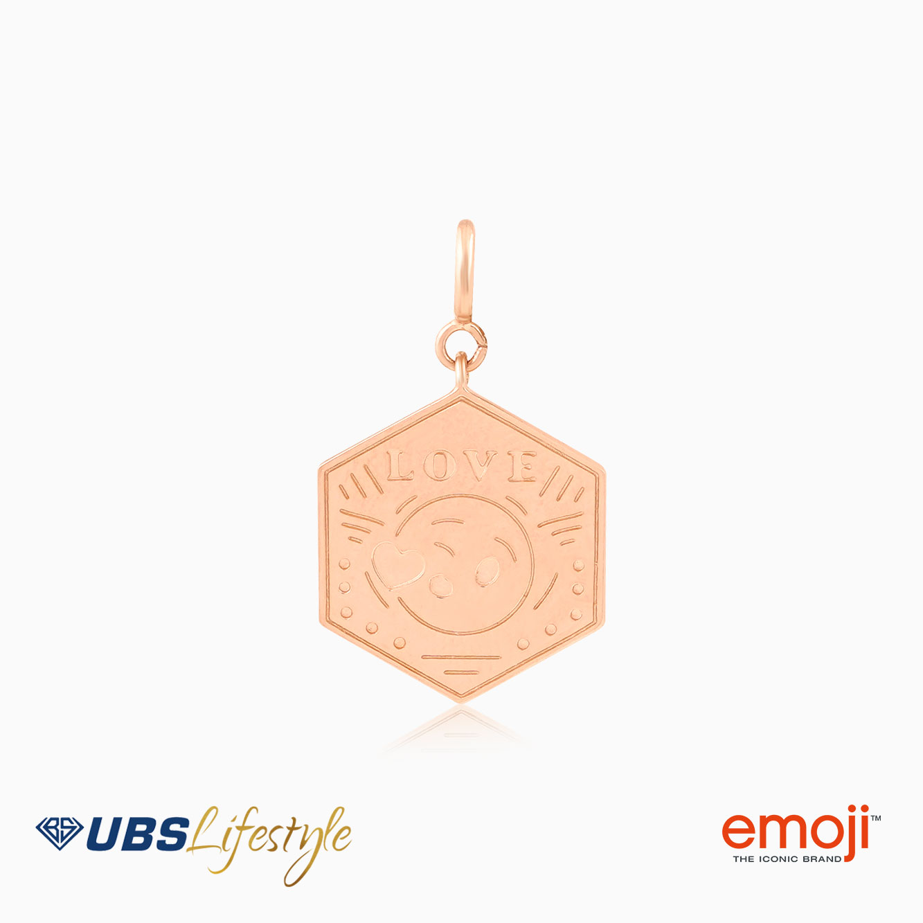 UBS Liontin Emas Emoji - Cmq0011R - 17K