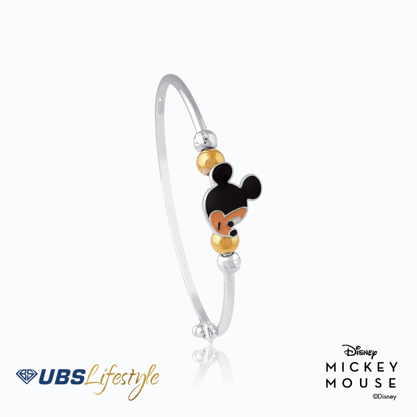 UBS Gelang Emas Bayi Disney Mickey Mouse - Vgy0091W - 17K