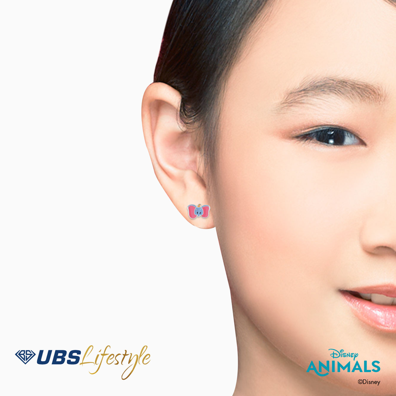 UBS Anting Emas Disney Animals - Awy0003W - 17K