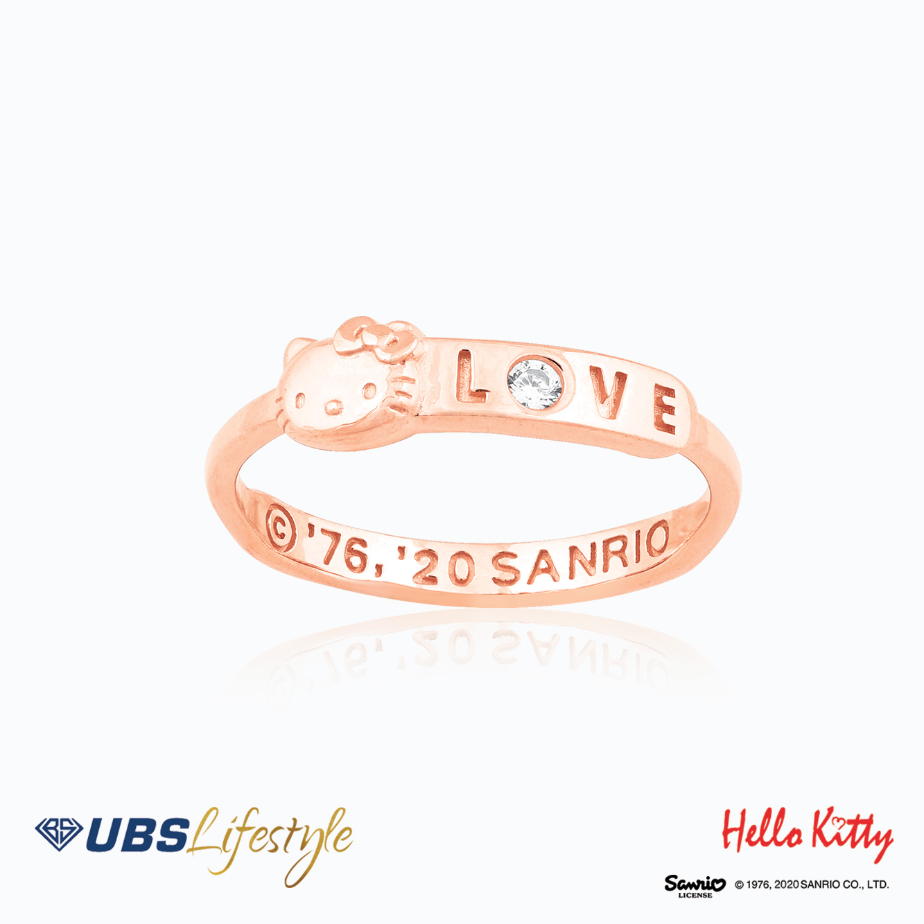 UBS Cincin Emas Sanrio Hello Kitty - Ccz0023R - 17K