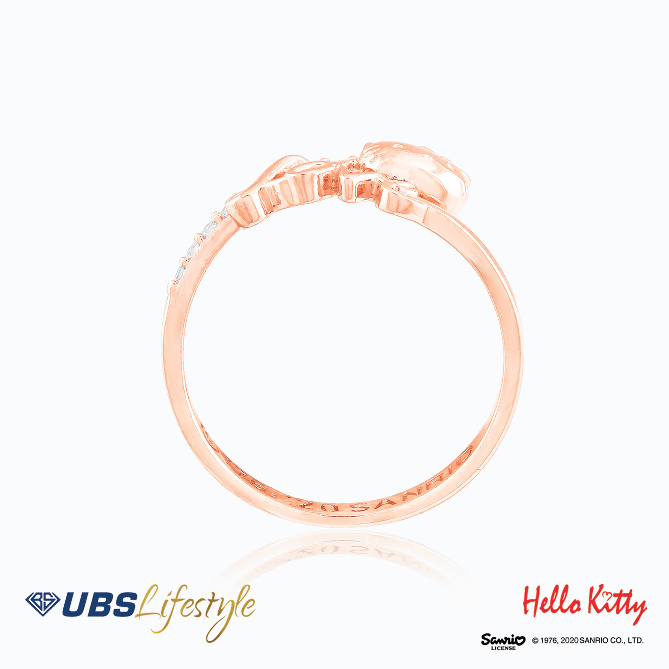 UBS Cincin Emas Sanrio Hello Kitty - Ccz0024R - 17K