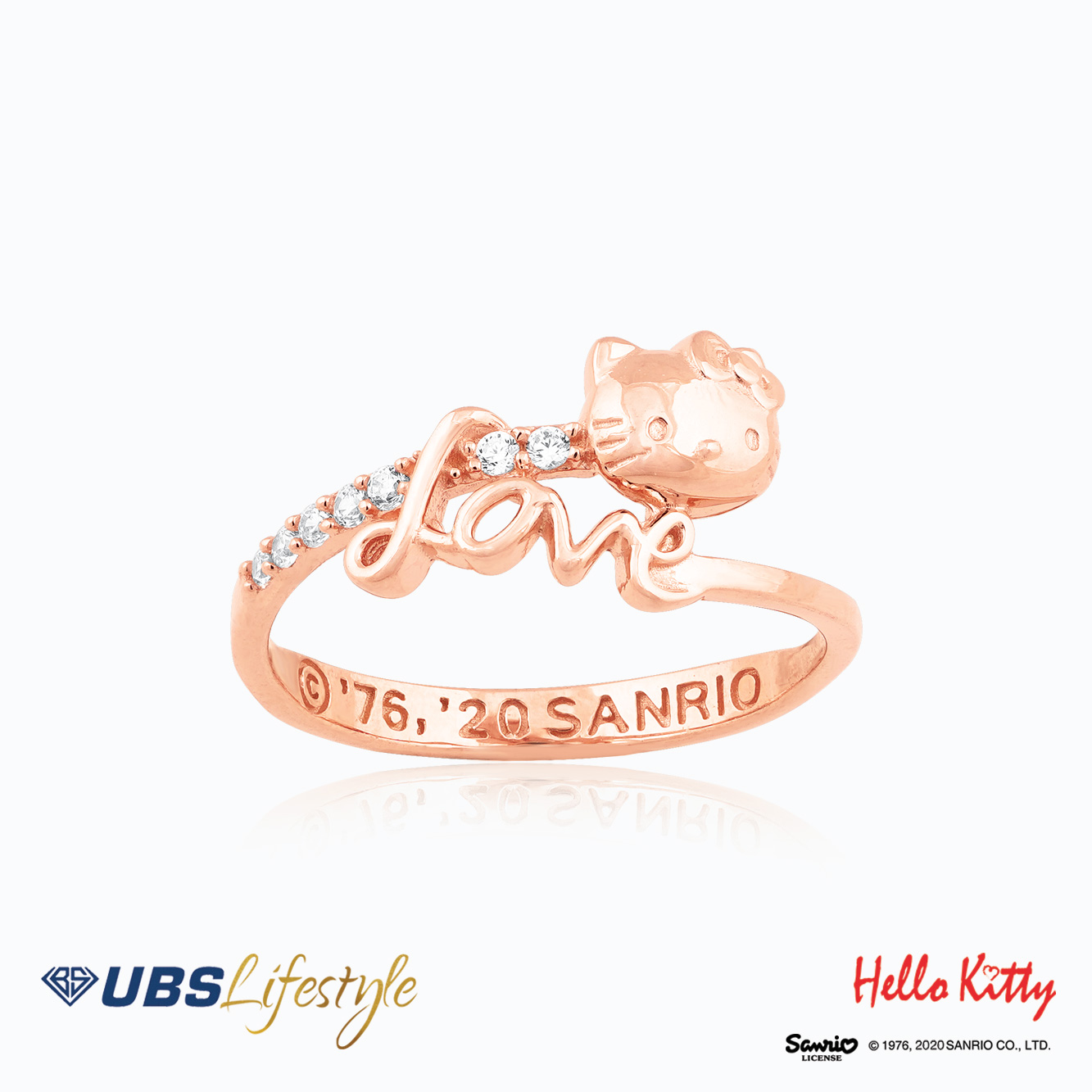 UBS Cincin Emas Sanrio Hello Kitty - Ccz0024R - 17K