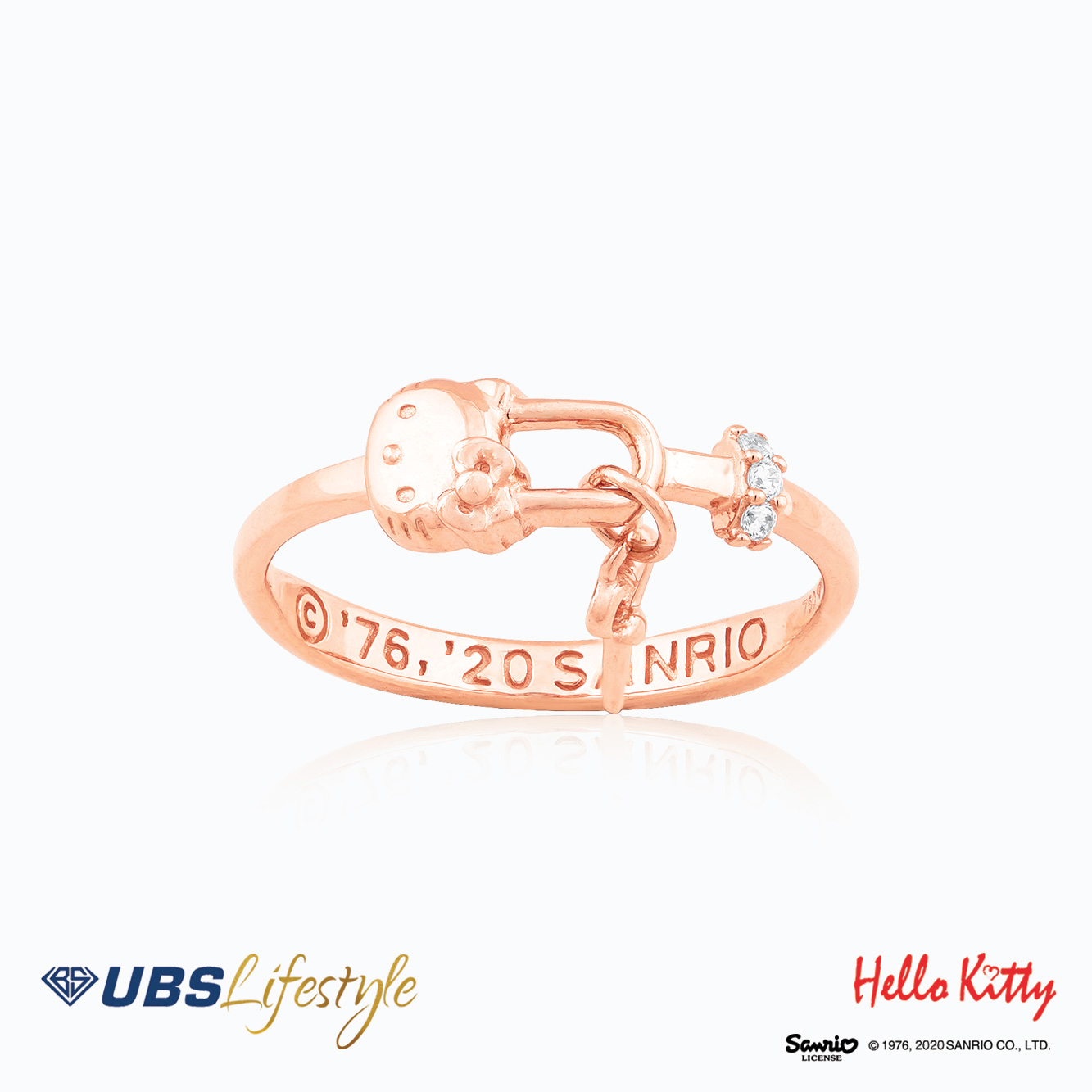 UBS Cincin Emas Sanrio Hello Kitty - Ccz0025R - 17K