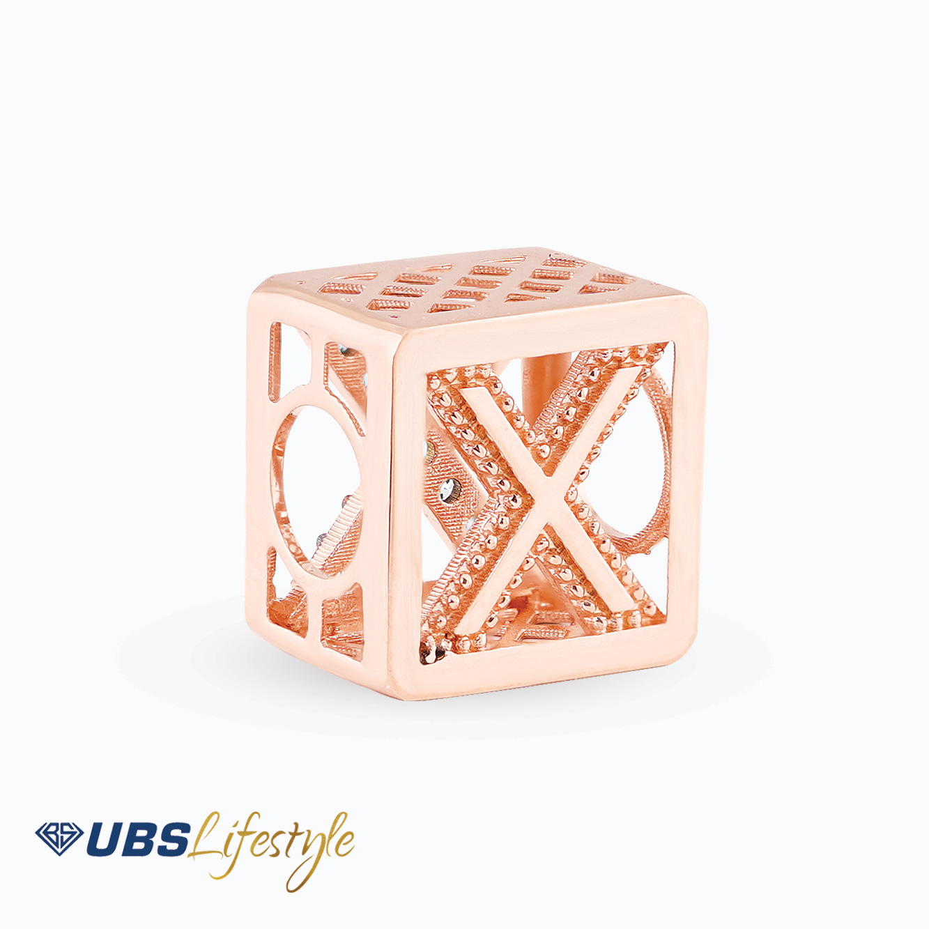 UBS Liontin Emas Carendelano Alpha Cube X - Cdm0133R - 17K