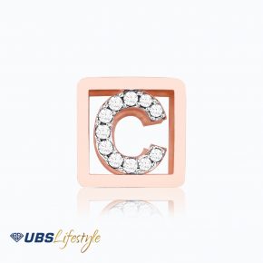 UBS Liontin Emas Carendelano Alpha Cube C - Cdm0138R - 17K