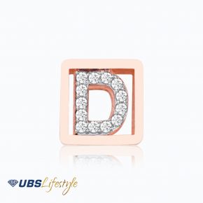UBS Liontin Emas Carendelano Alpha Cube D - Cdm0147R - 17K