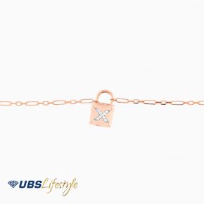 UBS Gelang Emas Carendelano Alpha Glitz X - Kdg0105R - 17K