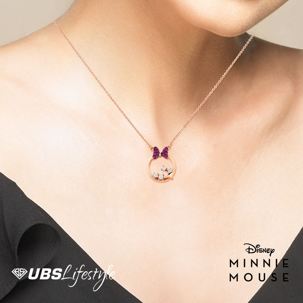 UBS Kalung Emas Disney Minnie Mouse - Kky0349R - 17K